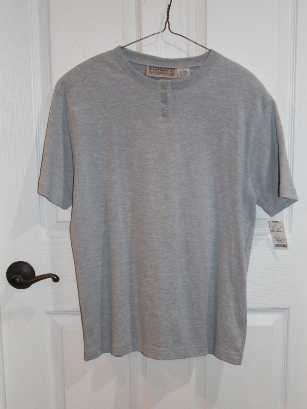 Men's Newton Trading Co. gray short sleeved sweatshirt. New with tags.